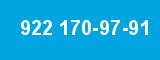 922 170-97-91